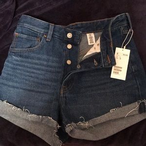 H&M high waisted vintage jean shorts